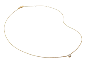 Monica Vinader Diamond Solitaire Pendant Necklace