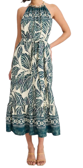 Maggy London Tie Back Halter Dress