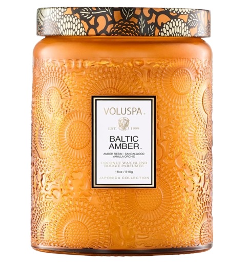 Voluspa Baltic Amber Sea Glass Candle