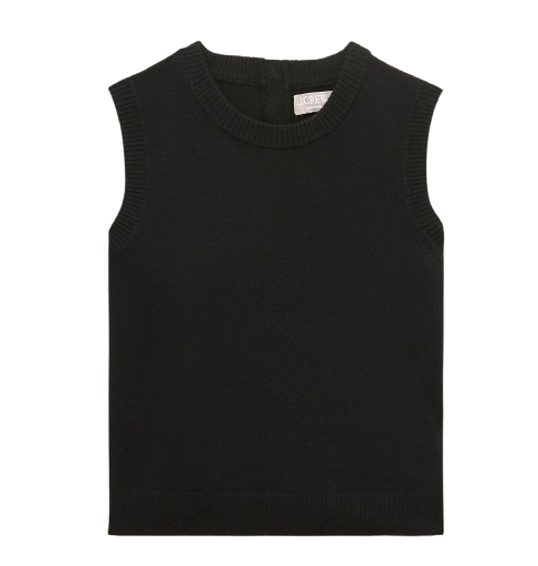 J.Crew Black Cashmere Sweater Shell