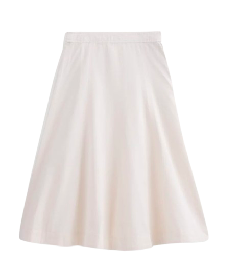 Everlane White Midi Skirt