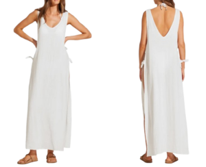Vitamin A Riviera Linen & Cotton Cover-Up Dress