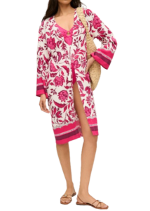 Ann Taylor Floral Beach Kimono