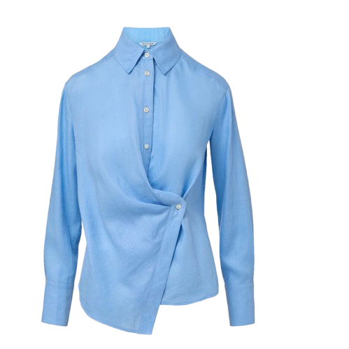 Veronica Beard Blue Linen Button-Down
