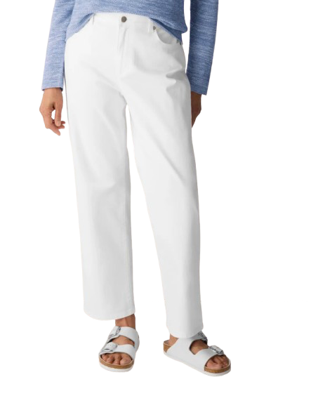 Eileen Fisher White Jeans