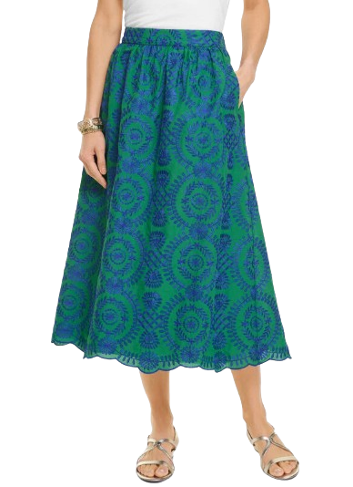 Floret Eyelet Skirt