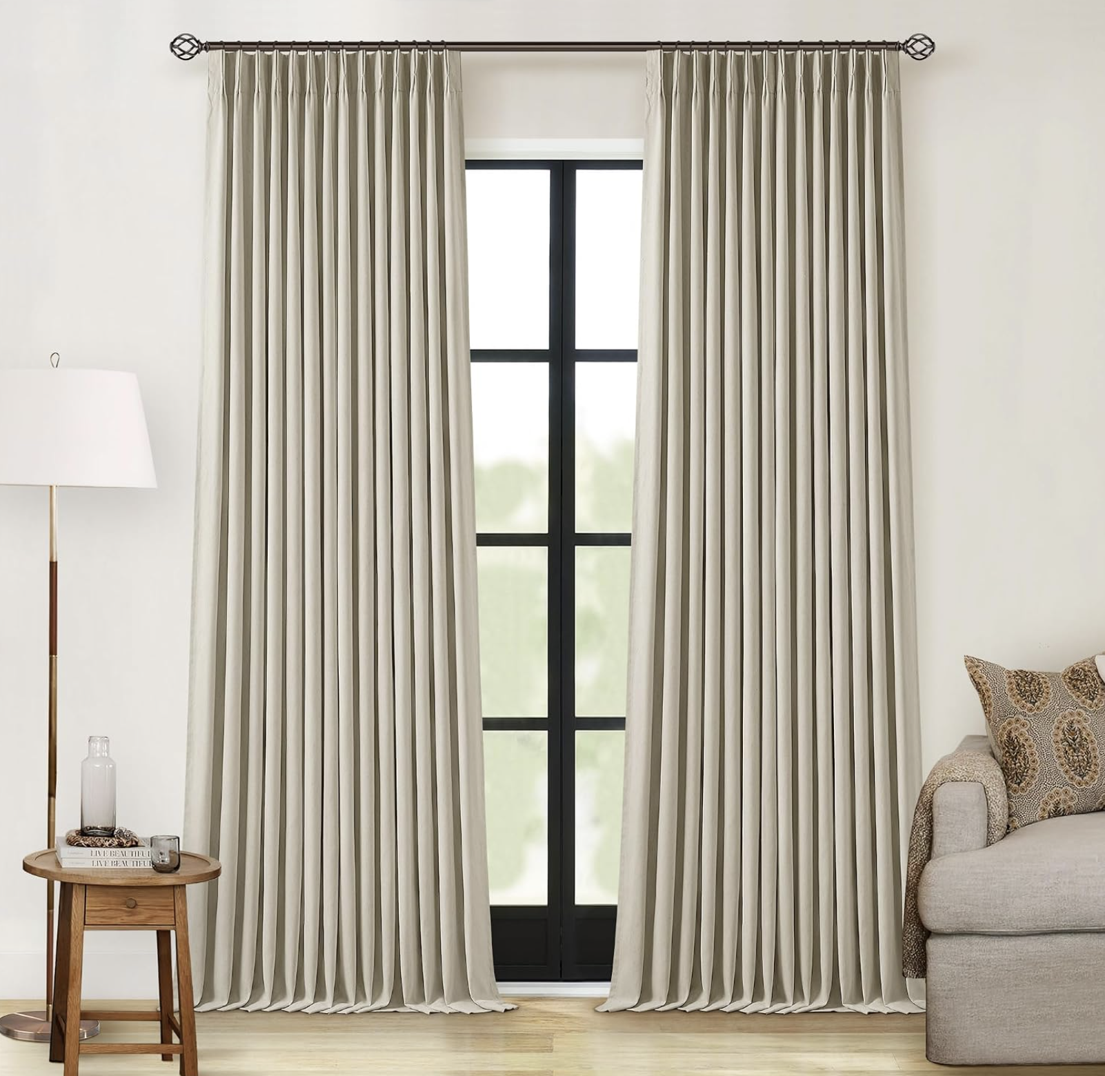 Pinch-Pleated Blackout Curtains