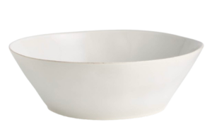 Marin White Large Stoneware Serving Bowl