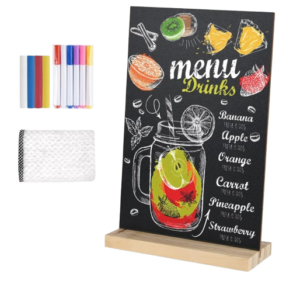 Tabletop Chalkboard Sign — 5×7 inch with Stand