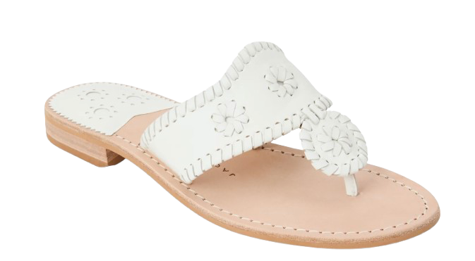 White Jack Rogers Sandals