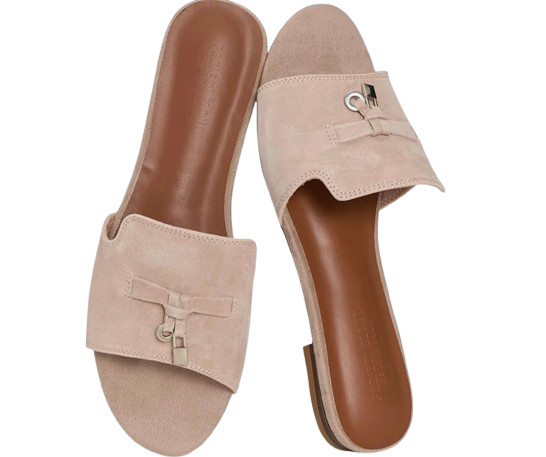 Suede Charm Sandals