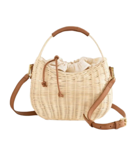 Talbots Wicker Hobo Basket Bag