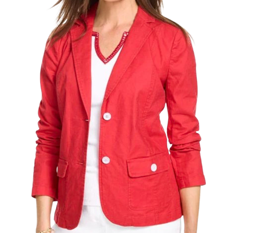 Talbots Stretch Linen Blazer