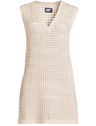 Women’s Open Knit Cover-up Dress