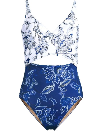 Women’s Wrap Monokini High Leg One Piece Swimsuit