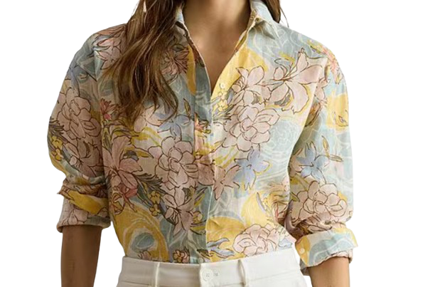 Ralph Lauren Floral Linen Button-Up