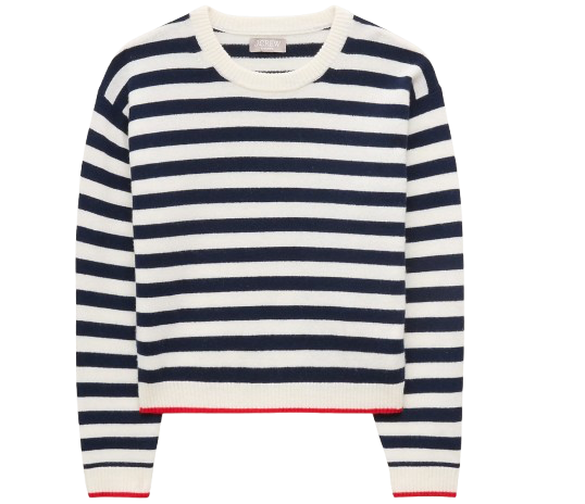 J.Crew Striped Mariner Crewneck Sweater