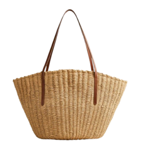 Como Woven Straw Tote