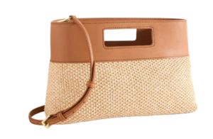 Rectangular Raffia Clutch