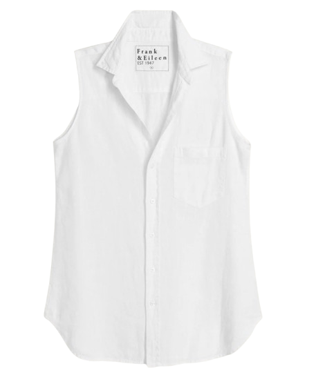Frank Eileen White Sleeveless Shirt