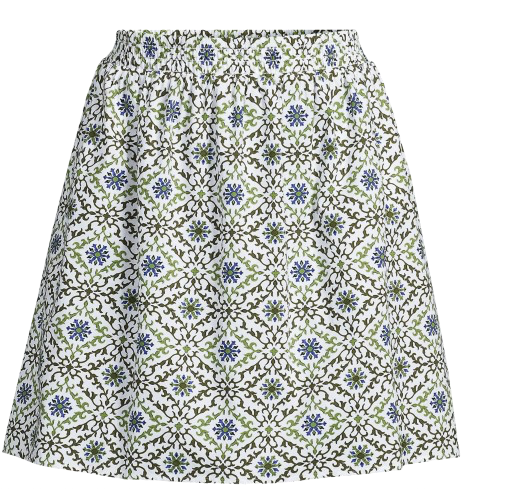 Lands’ End Poplin Mini Skirt