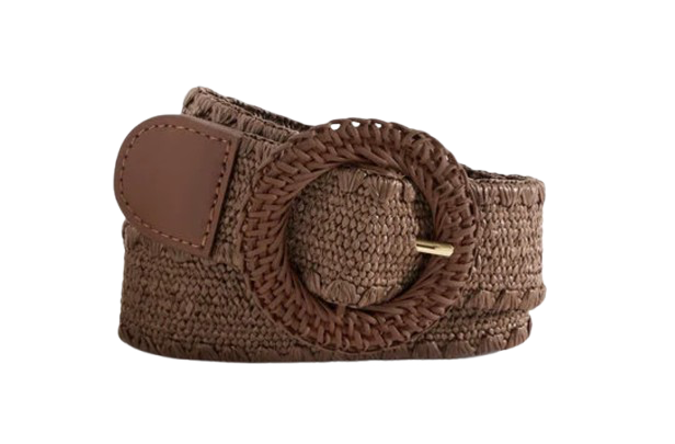 Talbots Dark Brown Raffia Belt