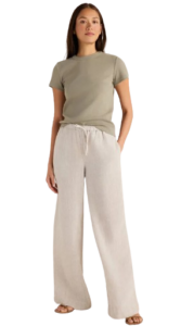 Talbots Linen Wide-Leg Pant