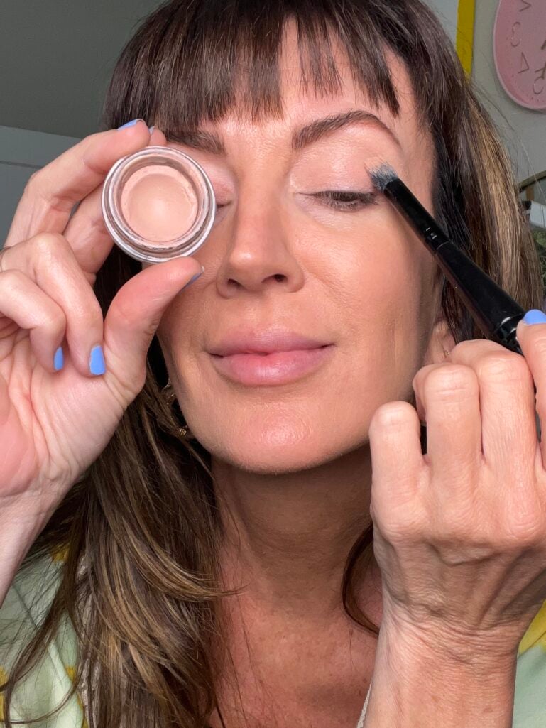 MAC Painterly Paint Pot and Ulta Matte Veil eyelid primer for mature eyes