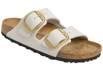 Arizona Big Buckle Slide Sandal – Antique White