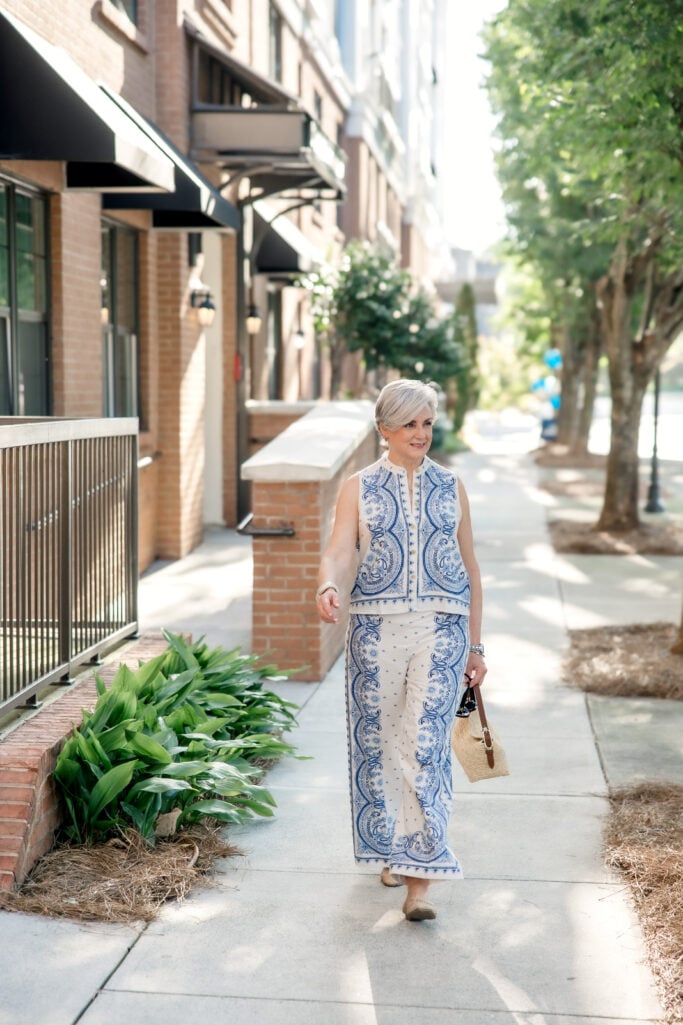 Mediterranean matching print from Ann Taylor