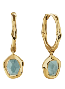 Odyssey Drop Huggie Hoop Earrings