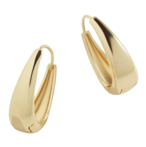 Chunky Teardrop Hoop Earrings