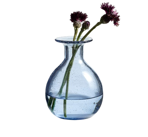 Eider Light Blue Glass Bud Vase