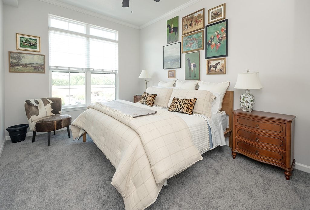 Ralph Lauren equestrian inspired guest room