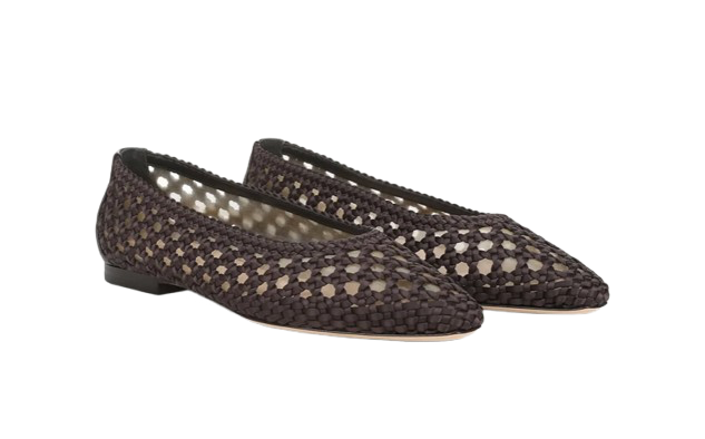 Veronica Beard Woven Leather Flats