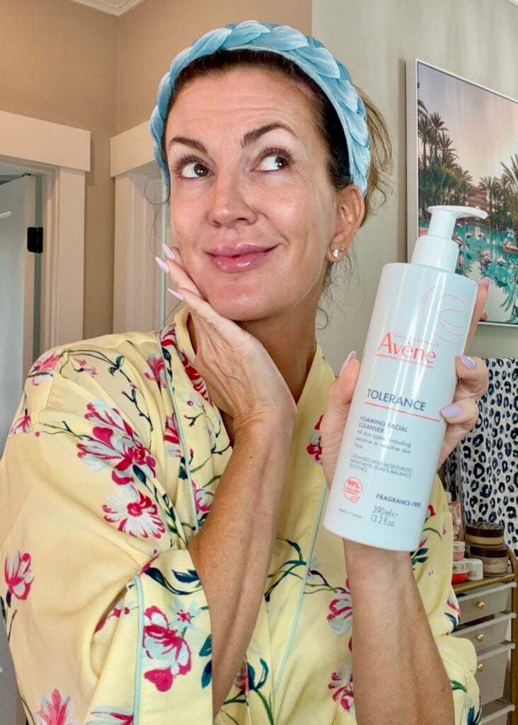 Avène Tolerance foaming cleanser, gentle skincare for mature skin