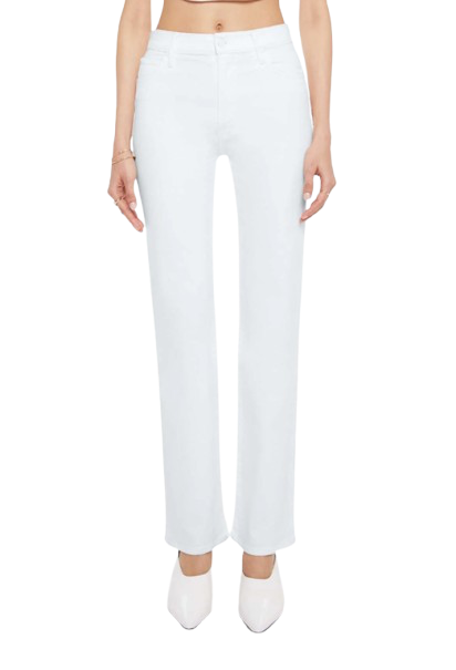 Mother Kick It Jeans – White