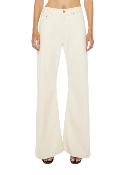 Mother Denim High Waist White Jeans
