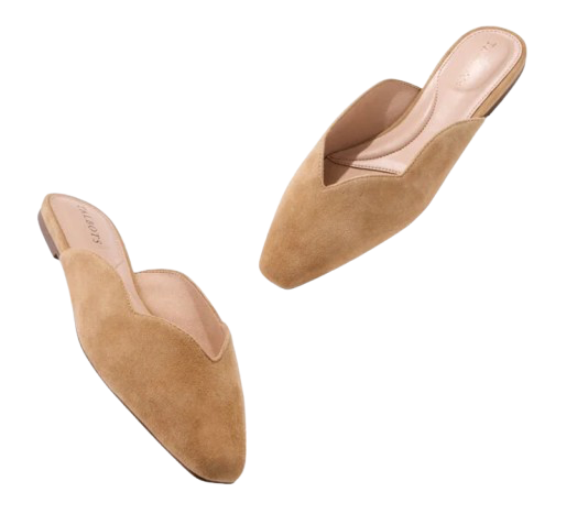 Talbots Suede Scalloped Mule