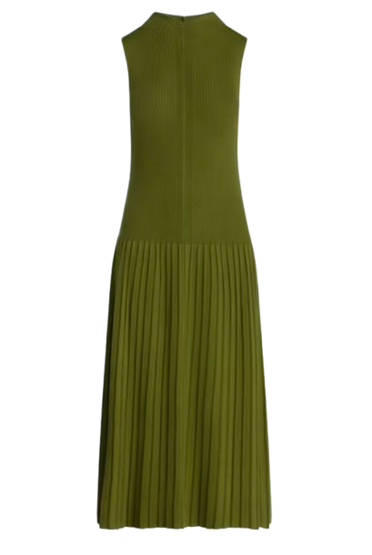Scoop Mockneck Midi Dress