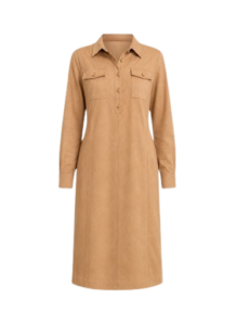 suede shirtdress