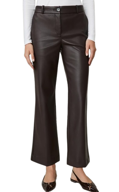 Ann Taylor | The Jayne Crop Trouser in Faux Leather