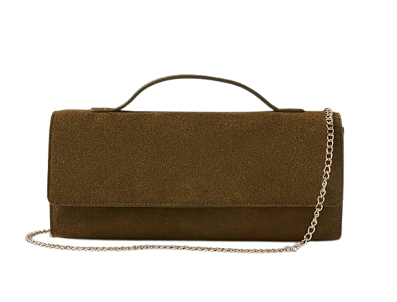 Ann Taylor | Suede Folded Clutch