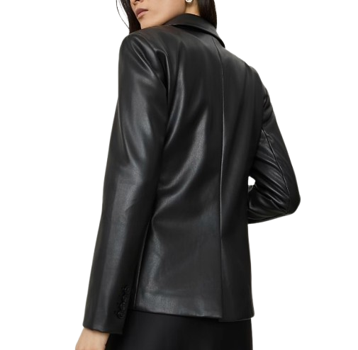 Ann Taylor | The Hutton Blazer in Faux Leather