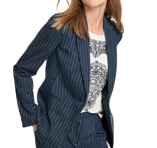 Talbots | Single Button Pinstripe Blazer