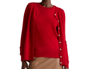 cashmere cardigan