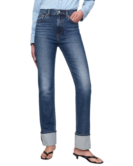 Gap | High Rise Cuffed ’90s Slim Straight Jeans