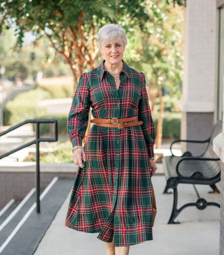 How to Style a Plaid Shirtdress for Fall and the Holidays