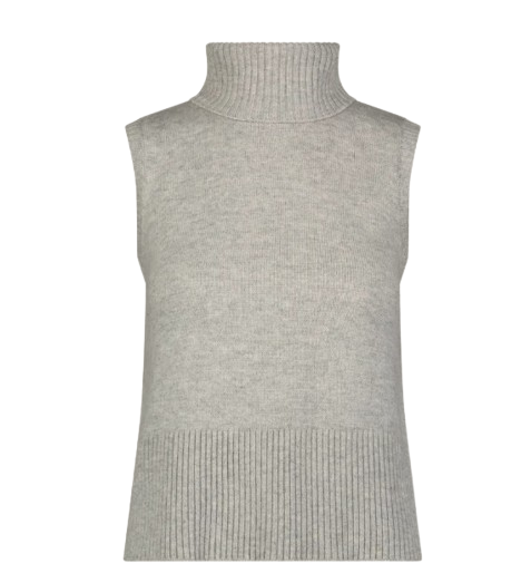 Noli | Ramona Cashmere Sleeveless Sweater – Mist Grey