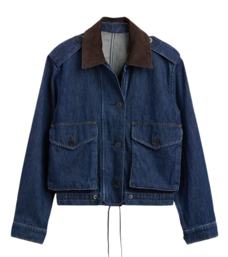 Gap | Corduroy-Collar Relaxed Denim Jacket